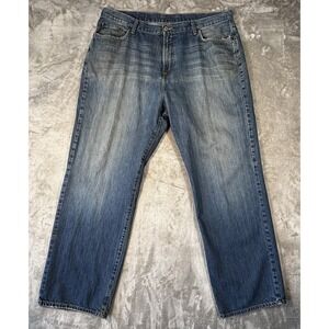 Lucky Brand Jeans Mens SZ 40x32 prickly pear color Bootcut whiskers Y2K